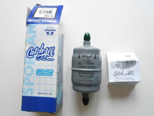 Sporlan catch-all filter drier 3/8 sae flare c-163 for sale