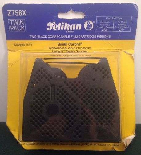Pelikan Smith Corona H Series Z758X Black Correctable Cartridge Ribbons 2 Pack