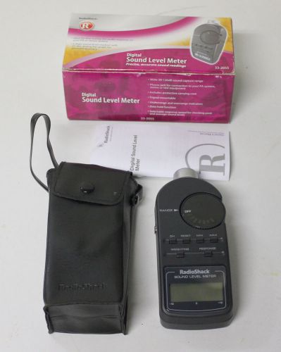 RadioShack Digital Sound Level Meter CAT: 33-2055 with Carrying Case