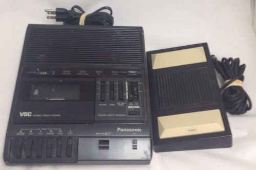 Panasonic RR-830 Standard Cassette Transcriber + Foot Pedal Transcription