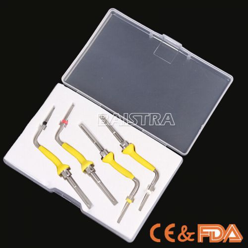 4pcs Dental Obturation Needles Tips F, FM, M, ML DPT04 for Gutta Percha System