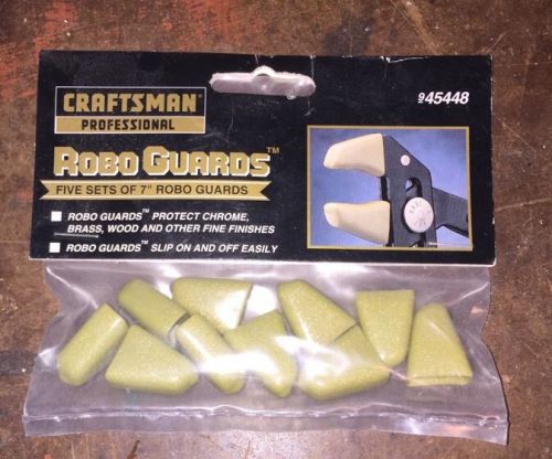 CRAFTSMAN Professional Robo Guard 7 Inch Jaw Covers 10 pc Set Gold USA 45448