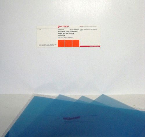 Aldrich Indium Tin Ocide PET Sheet 5 X 1ft X 1ft 639303 NIB