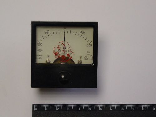 DC Ampmeter Analog AMP Current Panel Meter Ammeter Gauge 500 - 0 - 500 W/O shunt