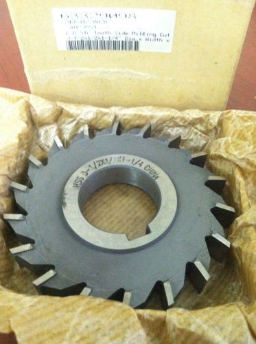 3-1/2&#034; x 7/16&#034;  Straight 18 Tooth Uncoated HSS Side Milling Cutter