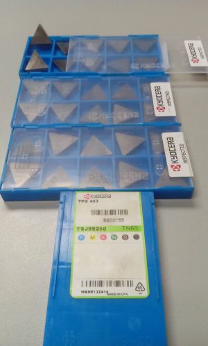 (10) TPG 433 TN60 TSJ89210 CERMET  INSERT KYOCERA USA NEW