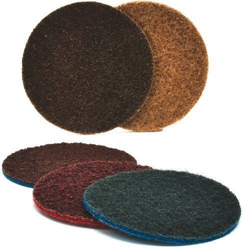 Arc abrasives 62013 grade a crs surface conditioning velcro discs  brown  4-1/2- for sale