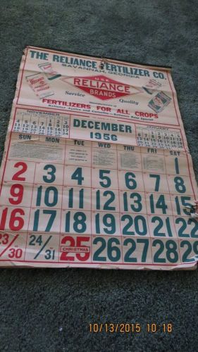 1956 Reliance fertilizer calendar