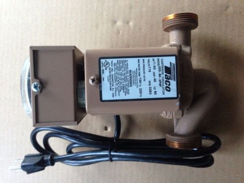 Taco 003-b4-3pnp union connection plumb n plug bronze cartridge circulator pump for sale