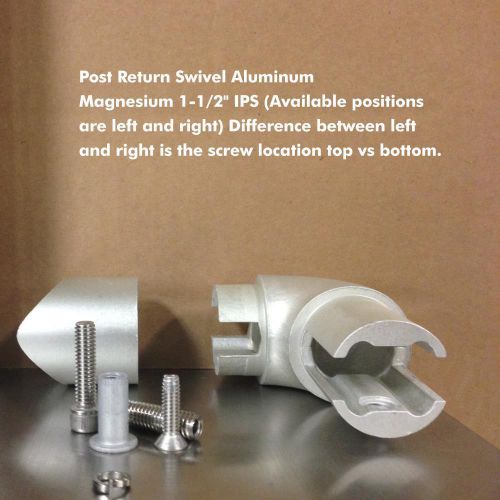Hollaender 185L-8 Post Return Swivel Aluminum Magnesium 1-1/2&#034; IPS Position Left