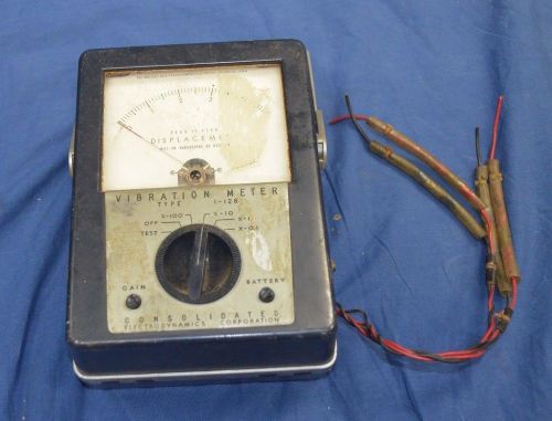 Vintage Consolidated Electrodynamics Corp. Model 1-128 Vibration Meter for Parts