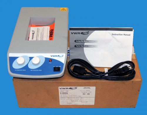 NEW VWR Analog 2 Block Dry Bath Heater 12621-108 Dual Heatblock 120V / in Box