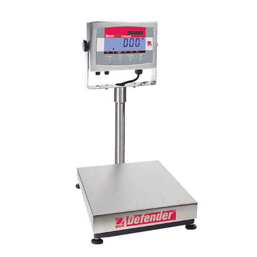 Ohaus d32xw30vr defender 3000 washdown bench scale, cap. 30kg, read. 5g for sale