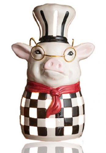 Pink Zebra CHEF PIG CERAMIC SHADE  #4008687