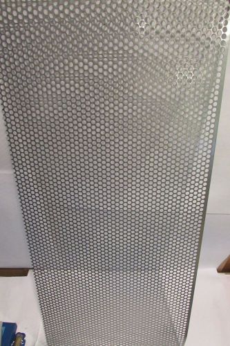 20 ga. 304 stainless steel perforated sheet---1/4&#034; holes---12&#034; x 29&#034; for sale