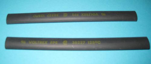 Black heat shrink tubing 3/8&#034; black 16 pcs 8 feet new for sale