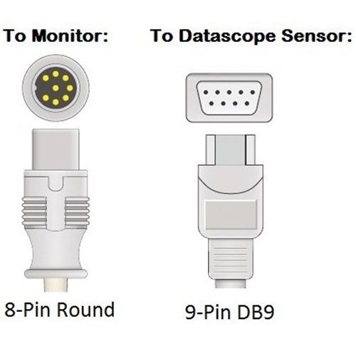 Cables and Sensors Datascope SpO2 Adapter Cable