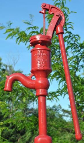 Old vintage deming cast iron farm antique hand water well pump for sale