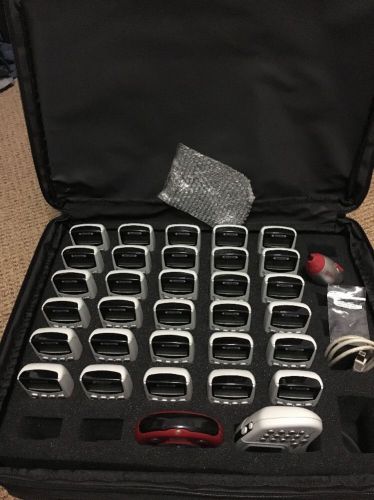 Quizdom ClassAct Student Response System Instructor RF Host &amp; 30 Remotes Case