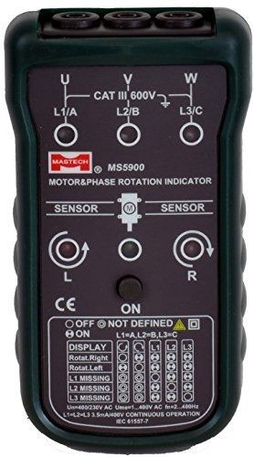 Tekpower OEM MS5900 Motor &amp; Phase Rotation Indicator, MS5900 A Mastech