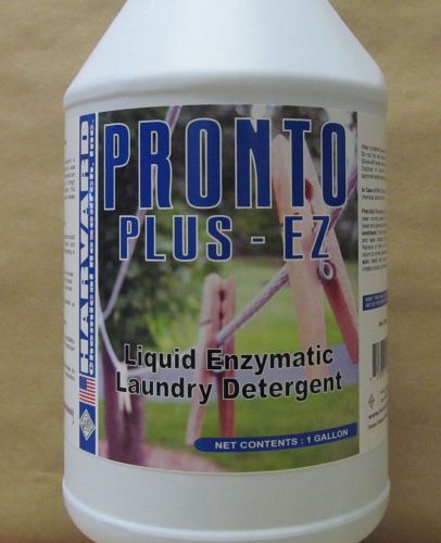 1 Gallon Pronto Plus EZ Laundry Detergent Harvard Chemical Enzyme Boosted Soap
