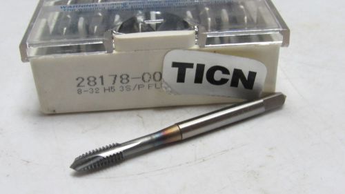 New osg 8-32 h5 gh5 3 flutes hss plug spiral pointed tap ticn coated 2817808 for sale