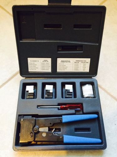 Amp (tyco) terminating crimp tool and 4 dies set for sale