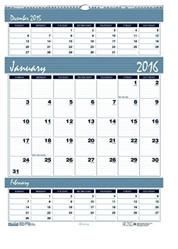 House of doolittle 2016 three-month wall calendar, bar harbor, 12&#034; x 17&#034; for sale