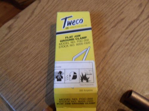 Tweco fgc-200 flat jaw ground clamp 9205 1320 for sale