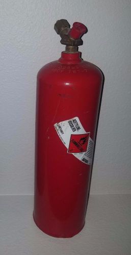10cf Acetylene Bottle Used Red