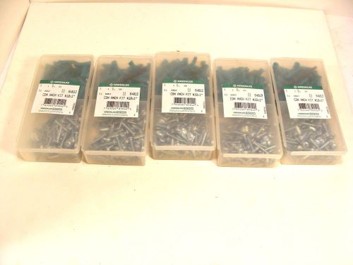5 boxes  new greenlee construction anchor kit  incl. screws anchors masonry bit for sale