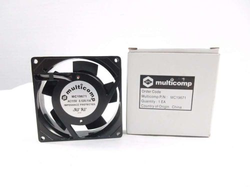 NEW MULTICOMP MC19671 COOLING FAN 92 X 92 X 25MM 115V-AC D525308