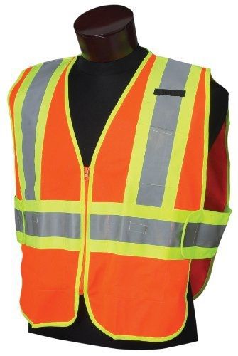 Jackson Safety ANSI Class 2 Two-Tone Deluxe Style Polyester Safety Vest with