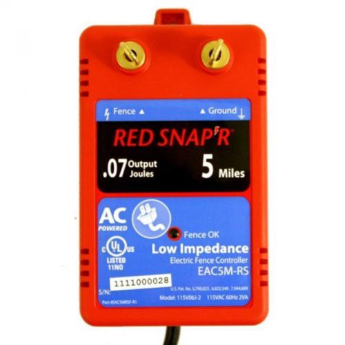 Eac5M-Rs 5-Mile Ac Low Impedance Fence Charger Fi-Shock Inc Chargers EAC5M-RS