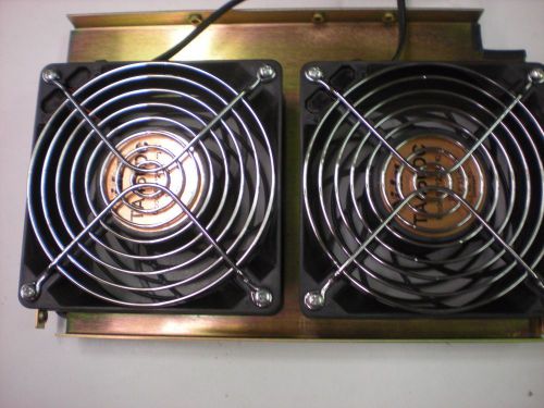 Set of (2) Nidec Model TA450DC Muffin Fans - 4-1/4&#034; Dia. Blades - 12VDC