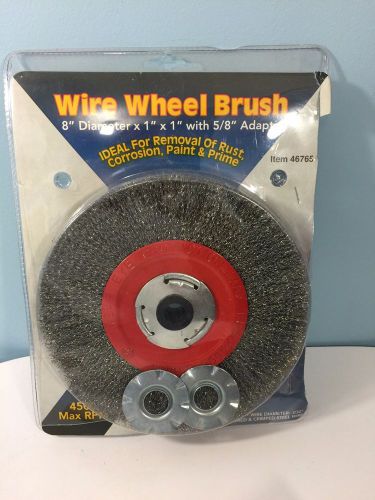 8&#034; 4500 RPM Wire Wheel to quickly remove rust, corrosion, paint, primer &amp; more!