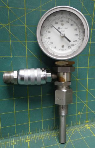 3&#034; moeller duo-temp bimetal thermometer 0 to 250 f  -20 to 120 c for sale
