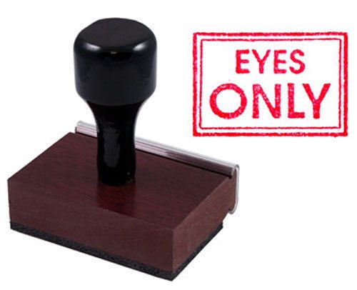 Eyes Only Rubber Stamp Item #Q67