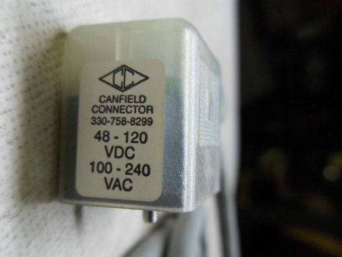 (X5-8) 1 NEW CANFIELD 48-120VDC 100-240VAC CONNECTOR