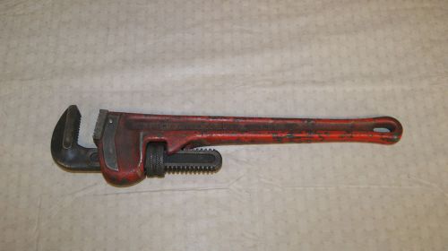 RIDGID 18&#034; HEAVY DUTY PIPE WRENCH GOOD CONDITION MADE IN USA RIDGE TOOL CO.