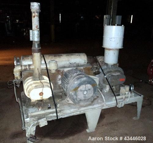 Used- Shick Push Pull Railcar Unloding System. Includes a 40hp blower, and Premi