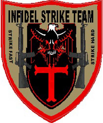 hard hat stickers Infidel Strike Force SP-21