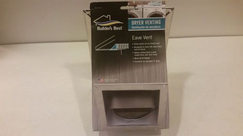 Builders Best 010166 Aluminum Clothes Dryer Duct Eave Vent     FREE SHIP