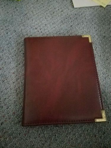 Intelidesign leather notebook holder with large calculator