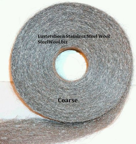 Almost 5 lb (4lb 8oz) stainless steel wool roll-coarse for sale