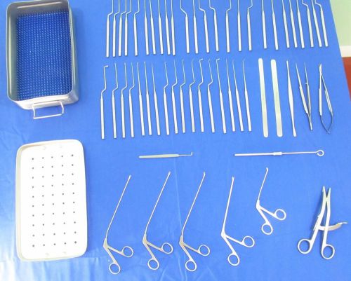 Micro-neuro surgery set of 64 pcs &#034;krebs&#034; german steel for sale