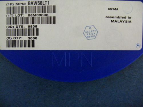 3000 PCS MOTOROLA BAW56LT1  DIODES