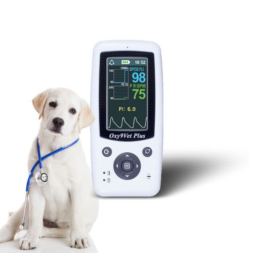 Hand held veterinary vet animal pet oximeter spo2 pulse rate saturation monitor for sale