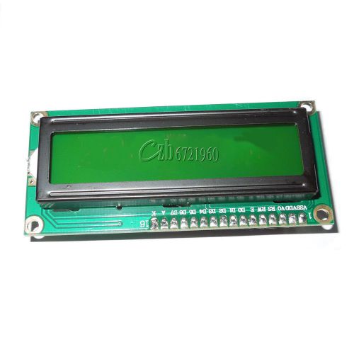 1602 16x2 hd44780 character lcd display module lcm yellow backlight new for sale