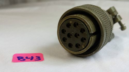 MIL SPEC 10 PIN FEMALE CONNECTOR ITT CANNON MS3106E18-1S NEW OLD STOCK LOT:B43